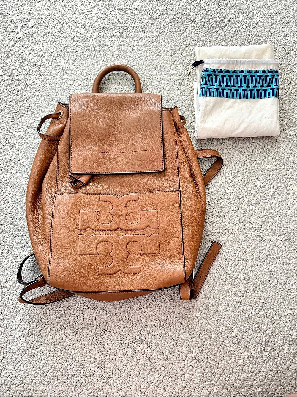 Tory Burch All T Backpack in Brown
